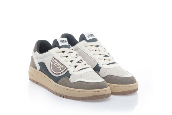 COLMAR Shoe Men Austin Suit 035 off white-warm gray-bottle green
