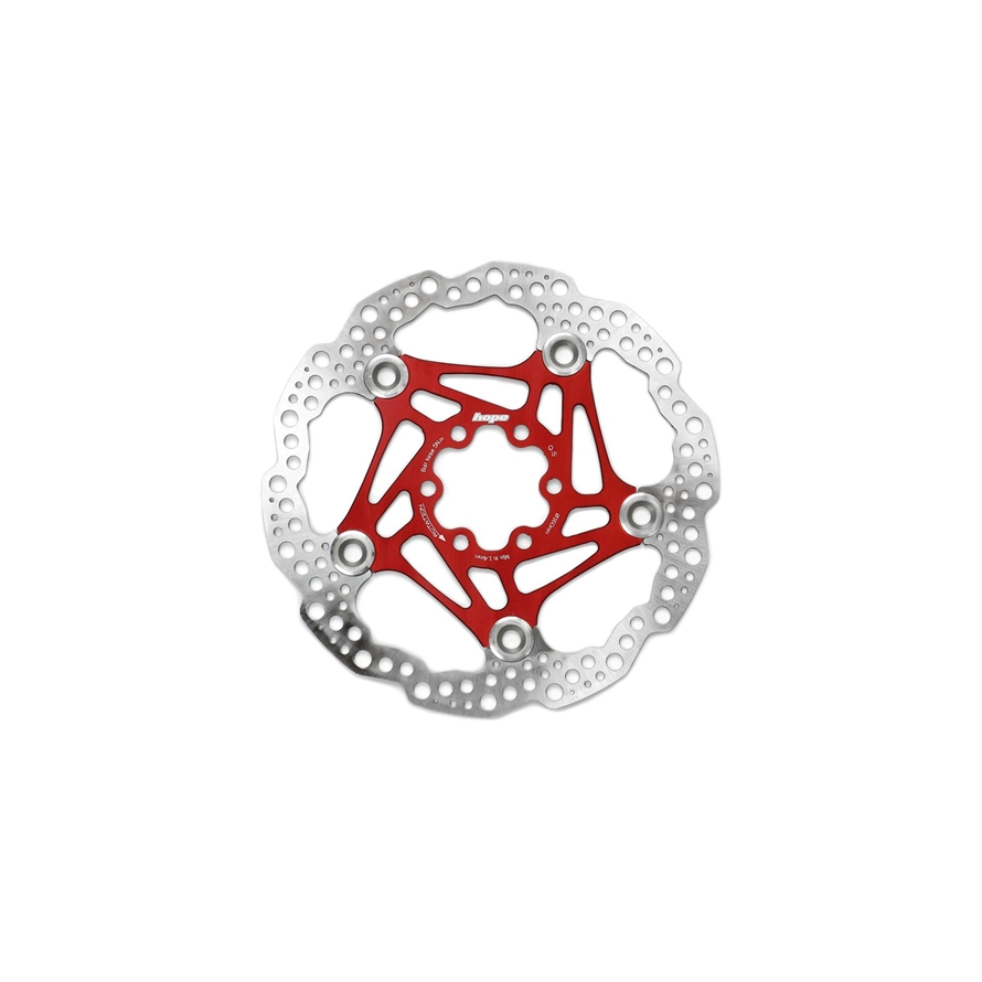 Hope HOPDISCFLOAT1.8mmRe160IS 160 mm 6 BOLT UNIVERSAL RED