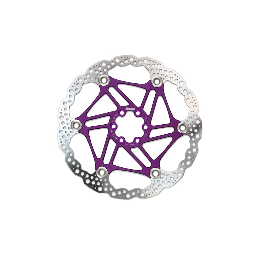 Hope HOPDISCFLOAT1.8mmPu203IS 203 mm 6 BOLT UNIVERSAL PURPLE