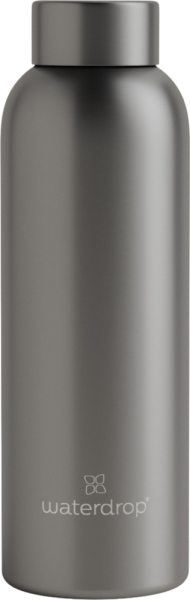 waterdrop waterdrop Steel Bottle Pastel Charcoal Brushed