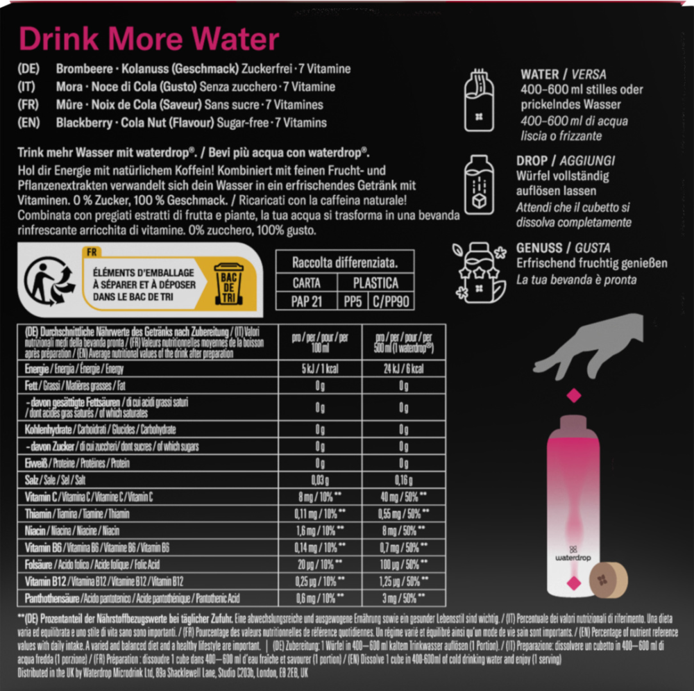 waterdrop waterdrop Microenergy Berry Boost (6x12 Pack)