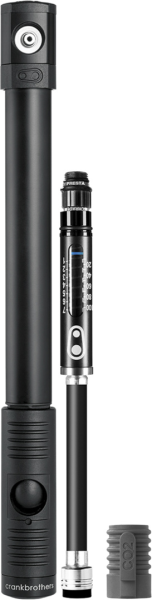 Crankbrothers Pumpe Klic HV Gauge w/CO2 inflator black