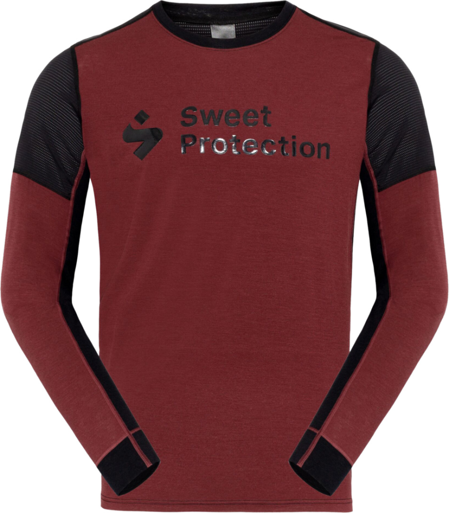 Sweet Protection Hunter Merino Hybrid LS Jersey M dark red S