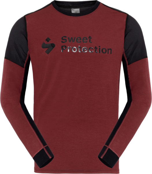 Sweet Protection Hunter Merino Hybrid LS Jersey M dark red