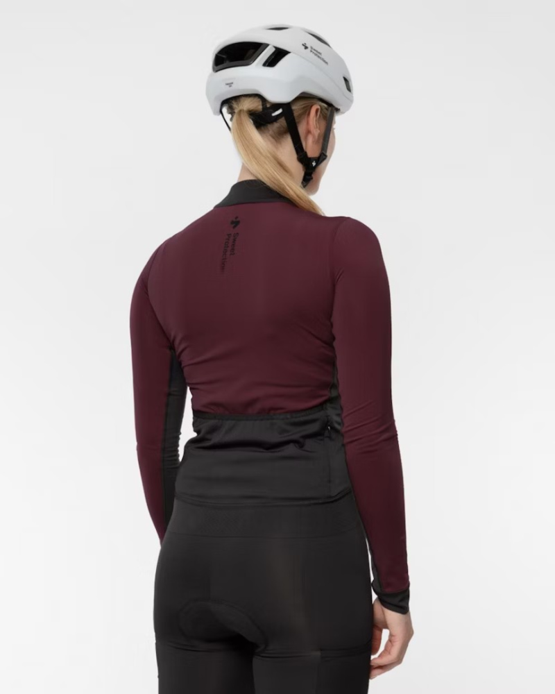 Sweet Protection Crossfire Hybrid LS Jersey W dark red L