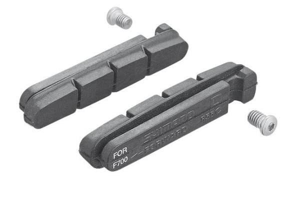 Shimano Bremsgummi R55C für Keramikfelgen mit Befestigungsschraube Paar