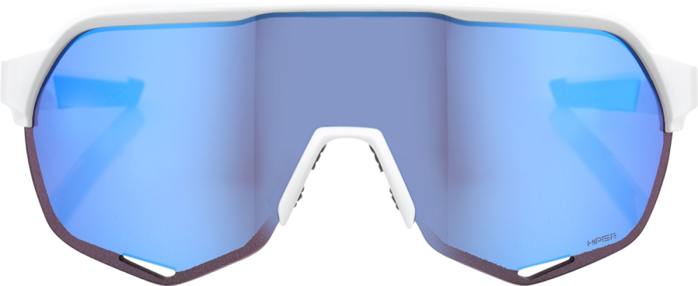 100percent 100% S2 Glases Matte white-HiPER blue ML