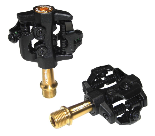 Xpedo Pedal Clipless CXR Pro TI | sw/gold, 9/16", zweiseitig XPT
