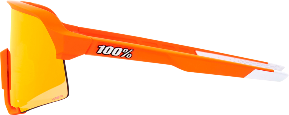 100percent 100% S3 Glases Soft Tact Neon Orange-HiPER red ML