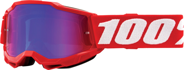 100% 100% Accuri 2 Jr. Goggle Neon/Red - M. Red/Blue