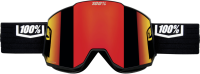 100% 100% Snowcraft XL Hiper Goggle black - mirror red