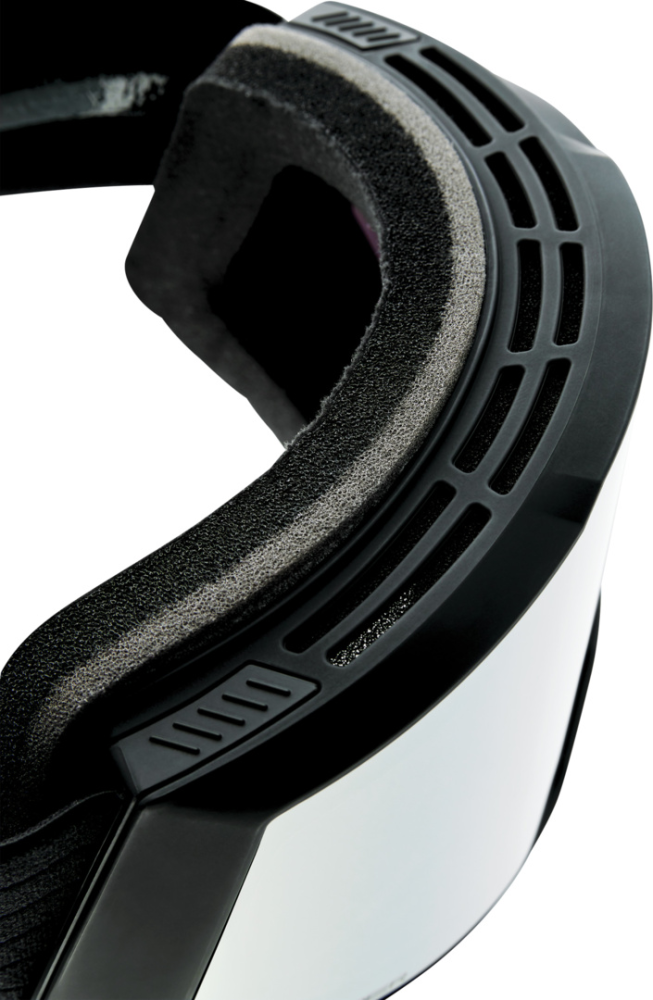 100% 100% Snowcraft XL Hiper Goggle black - mirror silver