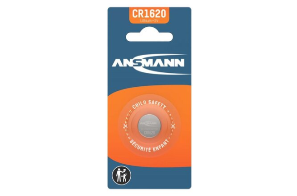 Ansmann Batterie CR1620 Lithium Knopf 3V 70mAh