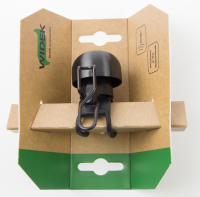 Widek Glocke Paperclip XXL Neu-Silber Befestigung mit Gummiring 22-32mm schwarz auf Karte