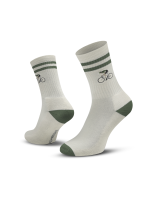 Le Patron Crew Cyclist Socks green