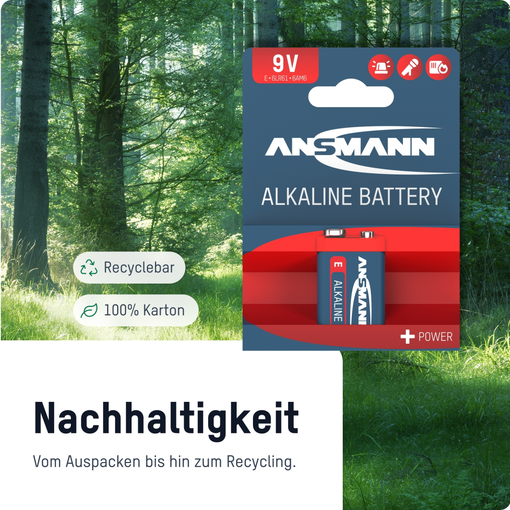 No Name Ansmann Batterie Alkaline RED 9V E-Block 6LR61