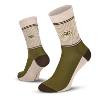 Le Patron Vintage Cyclist Socks army green