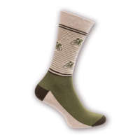 Le Patron Vintage Cyclist Socks army green