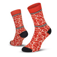 Le Patron Bicycle Socks burned orange