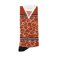 Le Patron Bicycle Socks burned orange