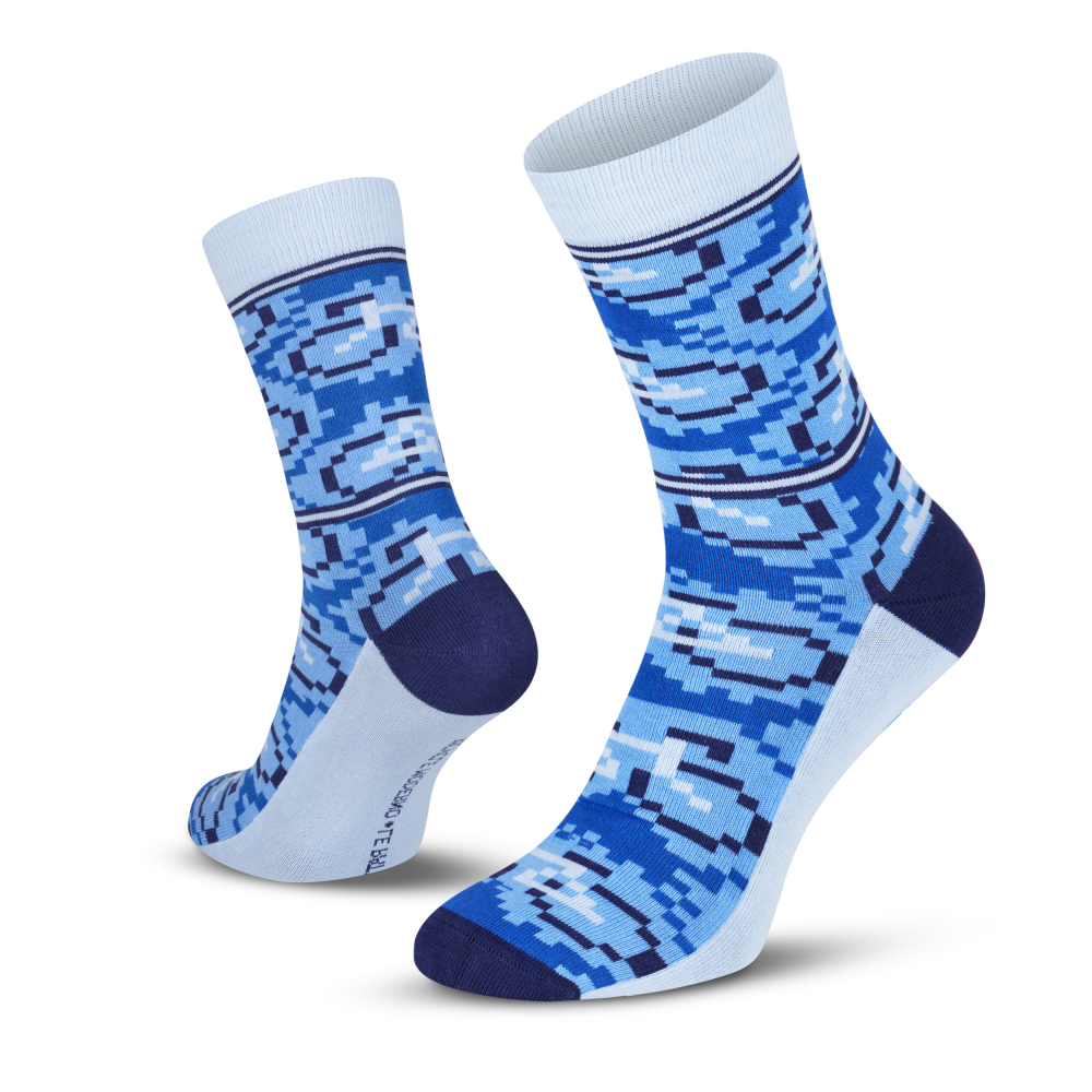 Le Patron Bicycle Moderno Socks blue