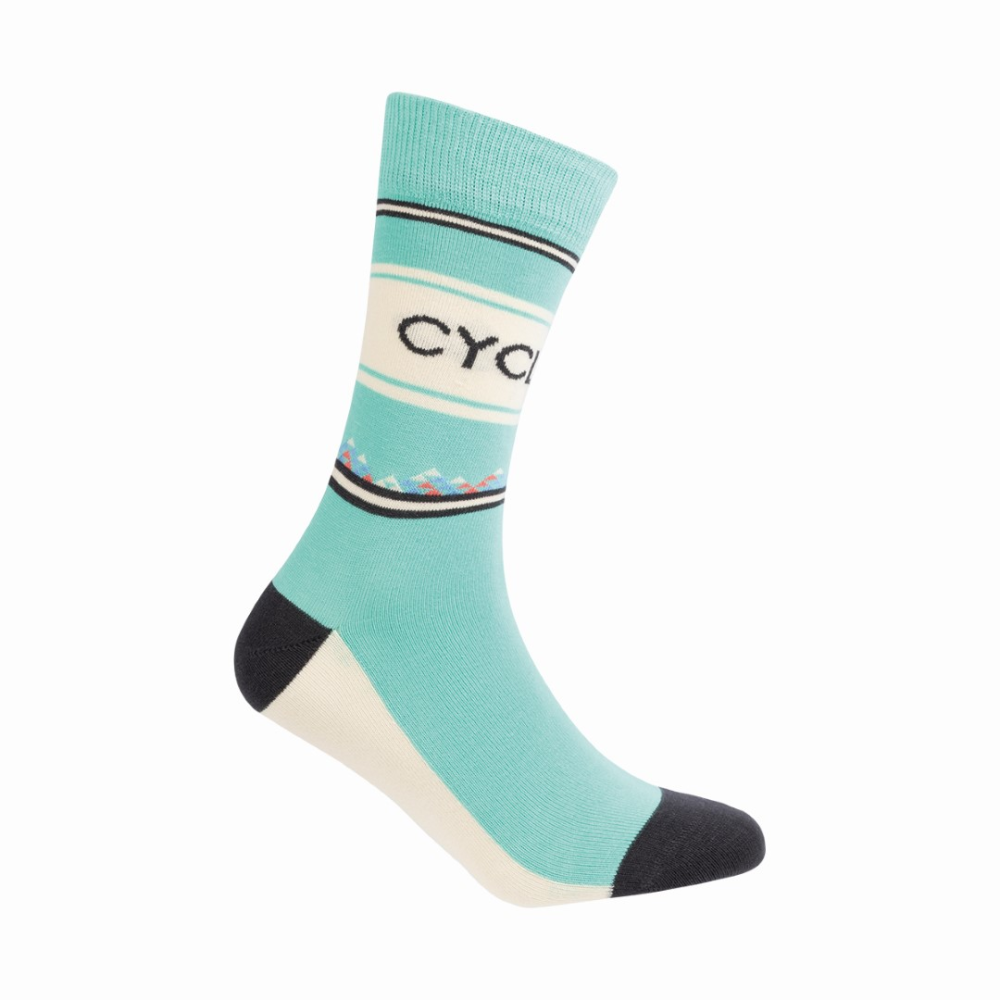 Le Patron Cyclismo Socks celeste