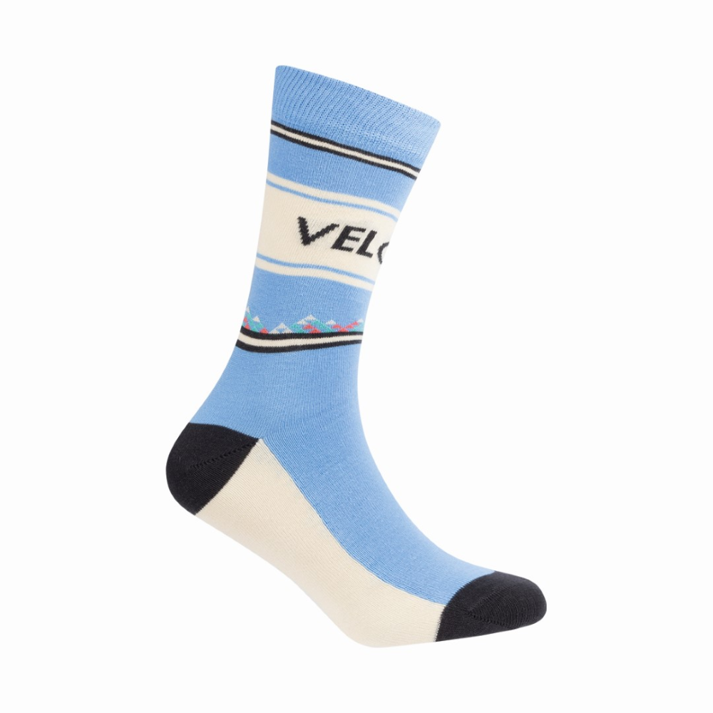 Le Patron Velovelo Socks sky blue