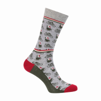 Le Patron Cafe Cycliste Socks grey melange