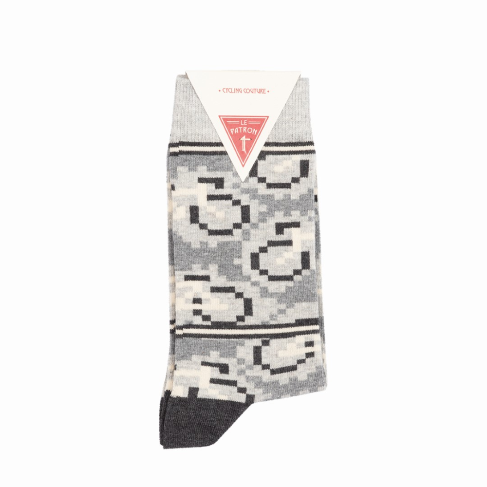 Le Patron Bicycle Moderno Socks mid grey