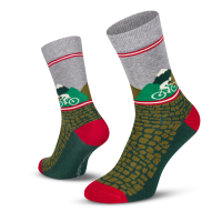Le Patron Gottardo Socks green