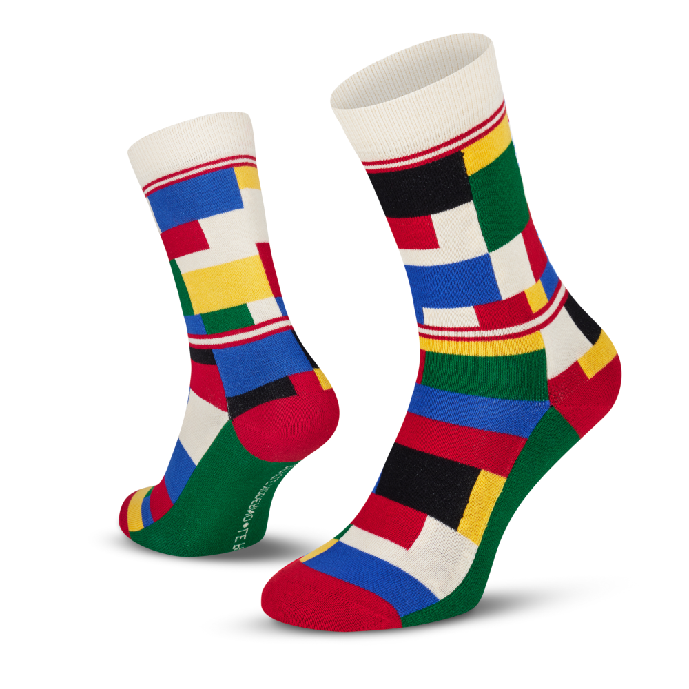 Le Patron Champion Blocks Socks multi