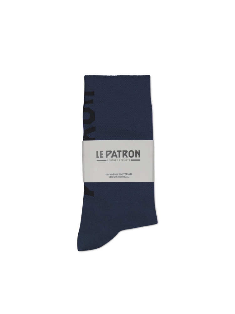 Le Patron Logo Tech Socks blue
