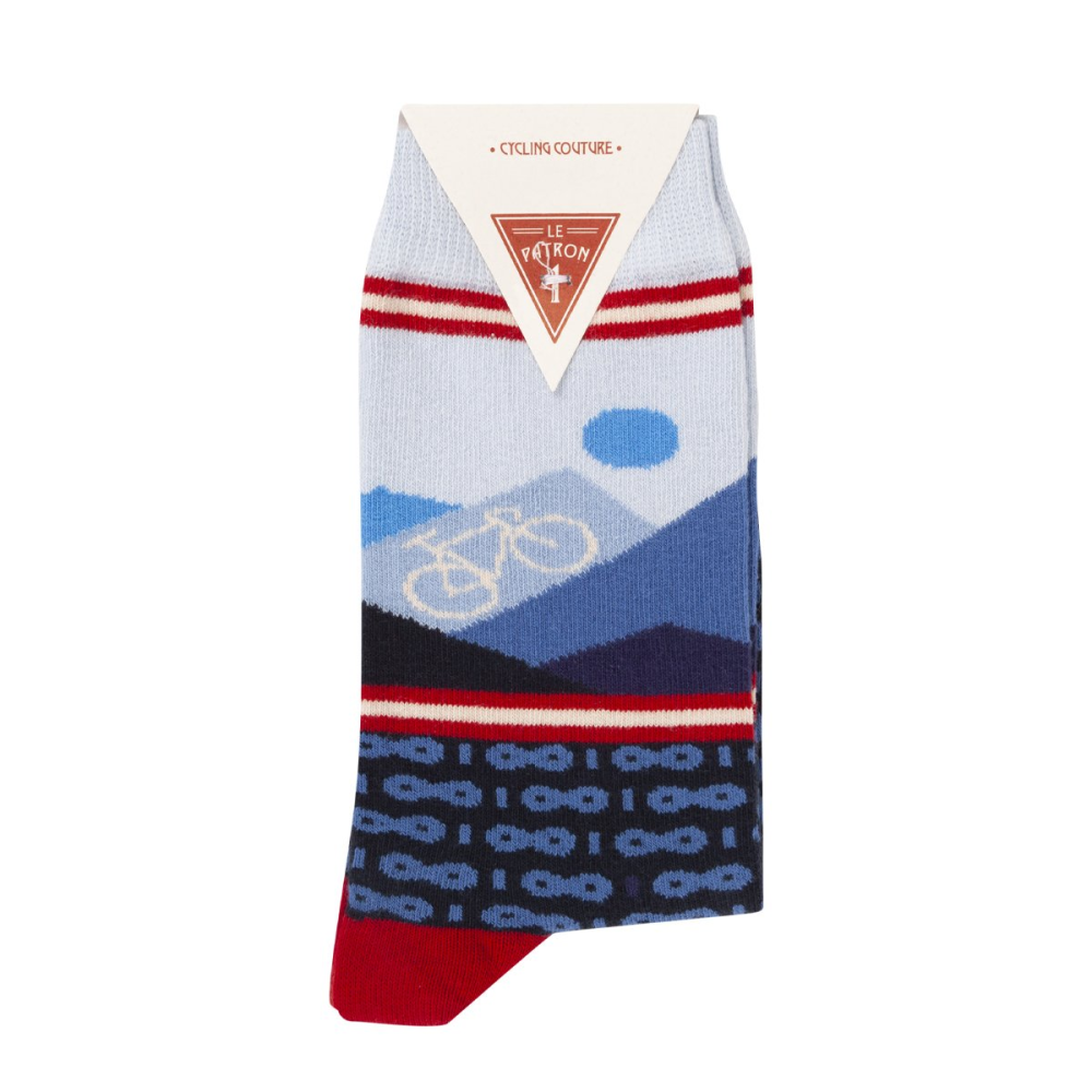 Le Patron Mountain Socks dark blue