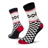 Le Patron Classic Jersey Peugeot Socks black ecru