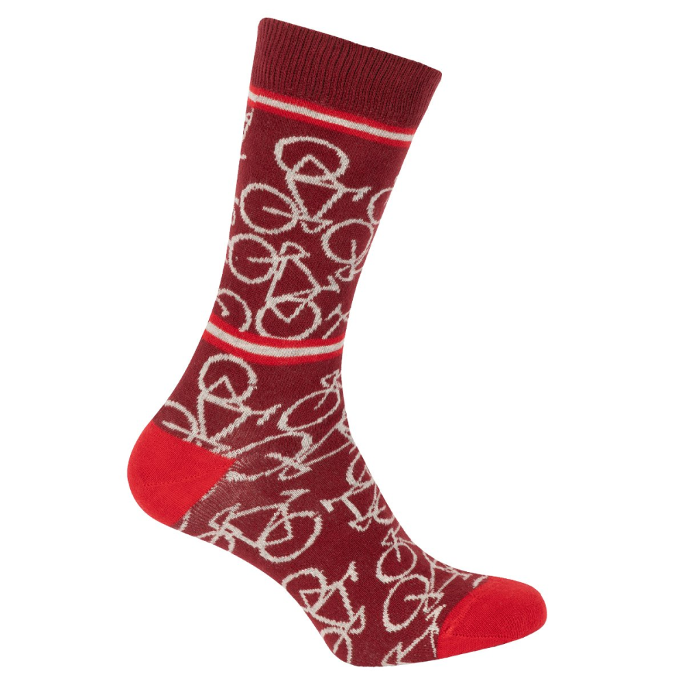 Le Patron Bicycle Socks bordeaux