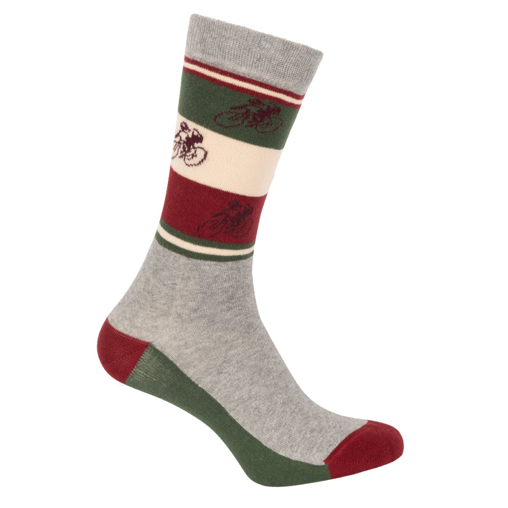 Le Patron Country Edition Italy Socks grey melange