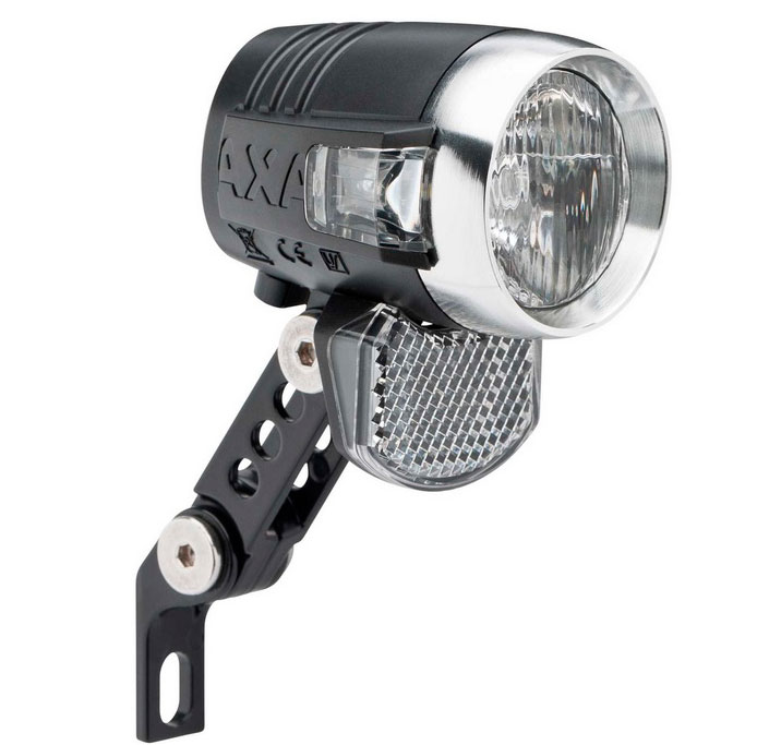 AXA Scheinwerfer LED Blueline 50 Steady Auto – für Nabendynamo, Hell​-​Dunkelsensor, Standlicht