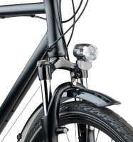 AXA Scheinwerfer LED Blueline 50 Steady Auto – für Nabendynamo, Hell​-​Dunkelsensor, Standlicht