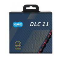 KMC Kette DLC 11 1​/​2″ x 11​/​128″ Black​/​Pink – 116 Glieder