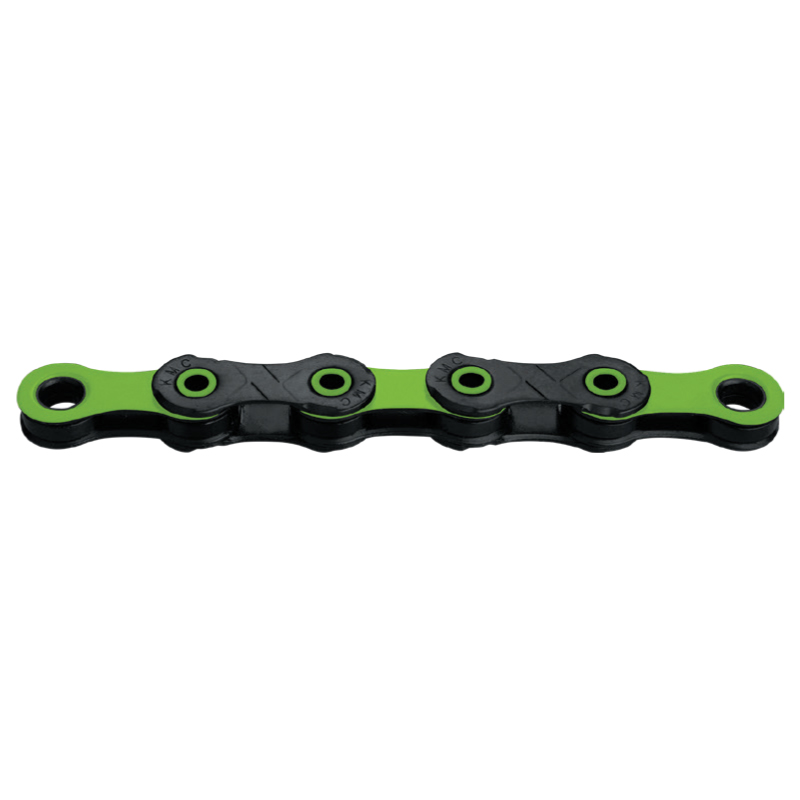 KMC Kette DLC 12 1​/​2″ x 11​/​128″ Black​/​Green – 126 Glieder
