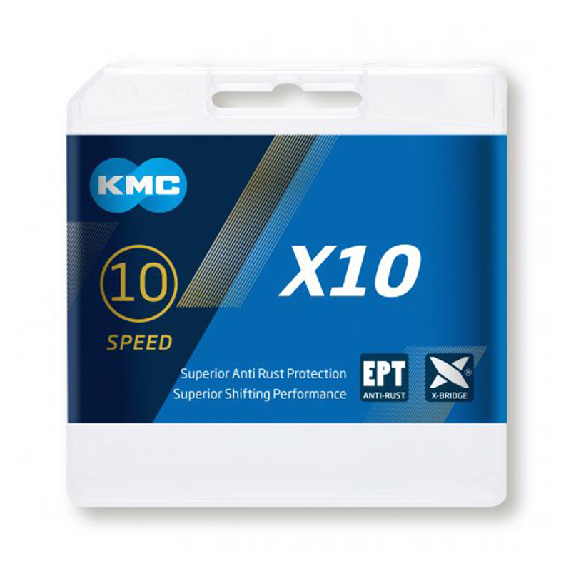 KMC Kette X10 1​/​2″ x 11​/​128″ EPT – 114 Glieder