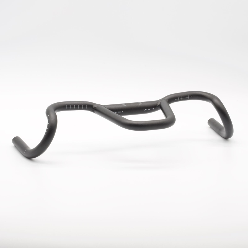 REDSHIFT Kitchen Sink Gravel Handlebar, Drop Bar + Loop 41cm, 25 ° flare, black