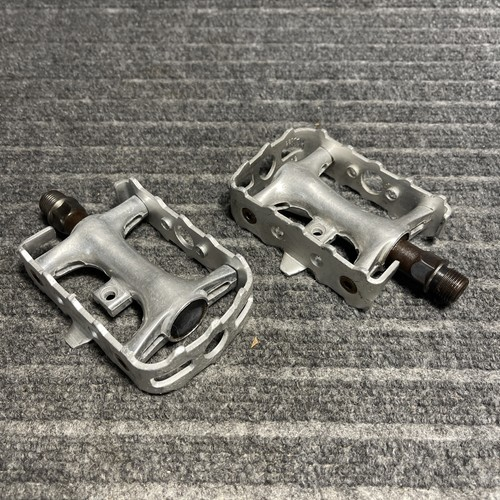 Wellgo LU-981 Platform Pedals K79 Silver Alloy 9/16"