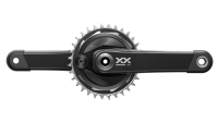 SRAM Quarq power meter crankset spider xx eagle axs transmission mtb wide dub, black, 1