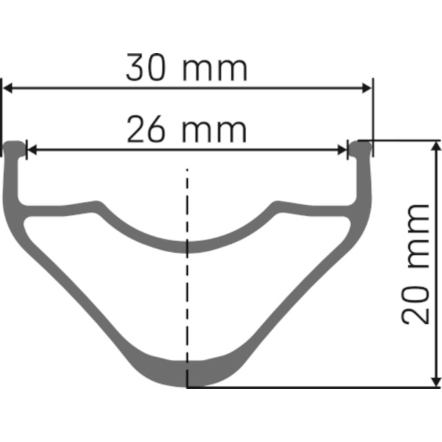 DT Swiss G 1800 Spline 20 Disc 700C Vorderrad, Mod 26 CL 12x100mm 26mm