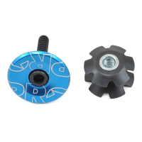 Pro Ahead Deckel 1 1/8" Alu mit Schraube und Kralle blau eloxiert