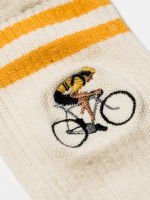 Le Patron Crew Cyclist Socks french yellow