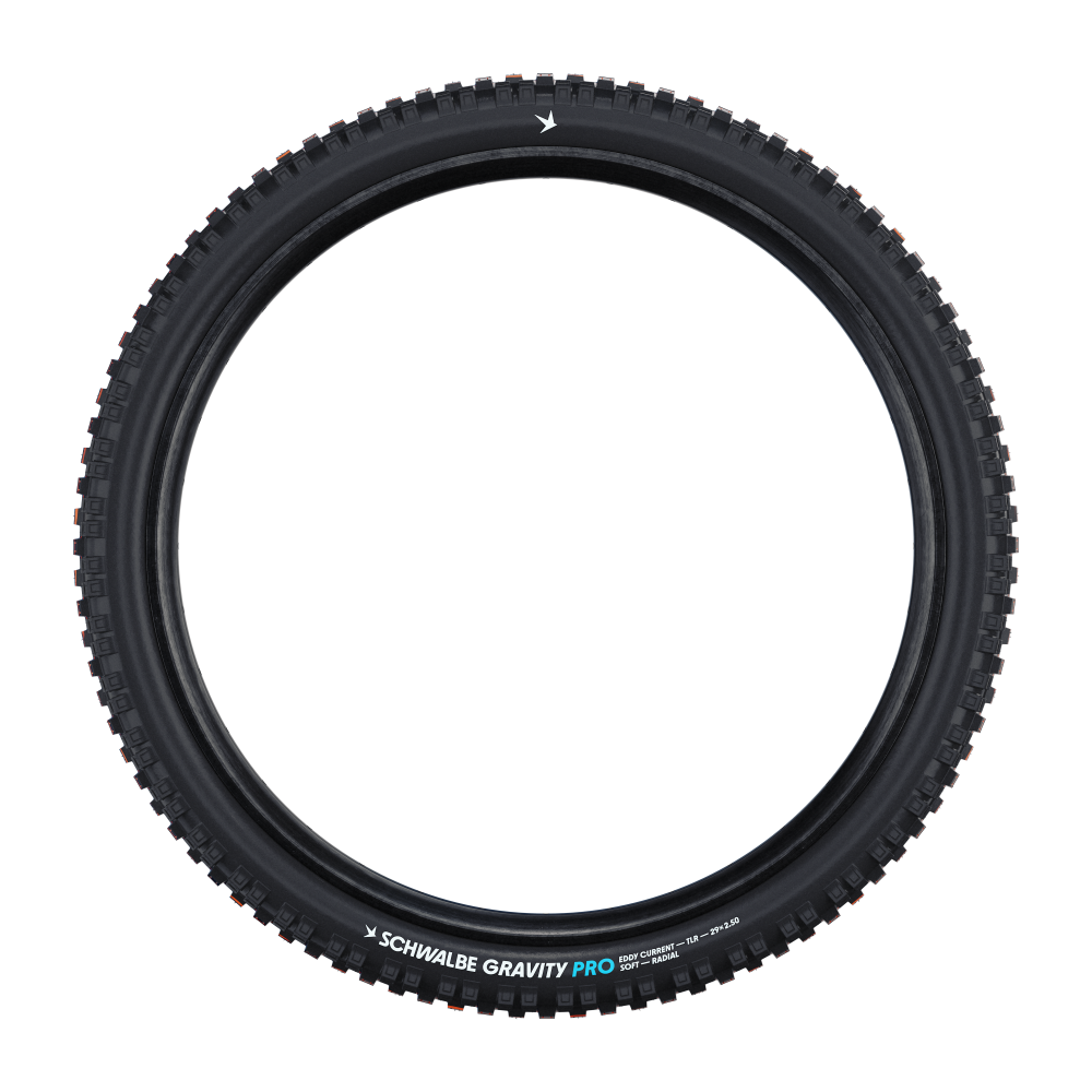 Schwalbe Pneu Eddy Current 29x2.50 Gravity Pro Soft TL-Ready black Radial