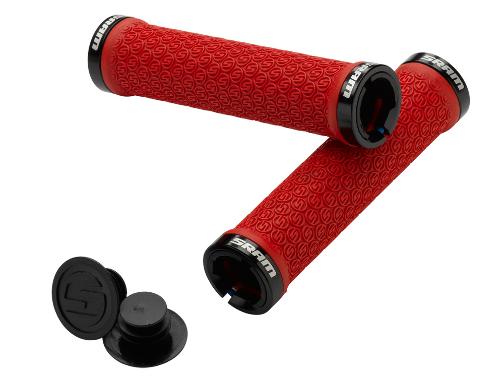 SRAM Lenkergriff LockingGrips Paar verschraubbar rot