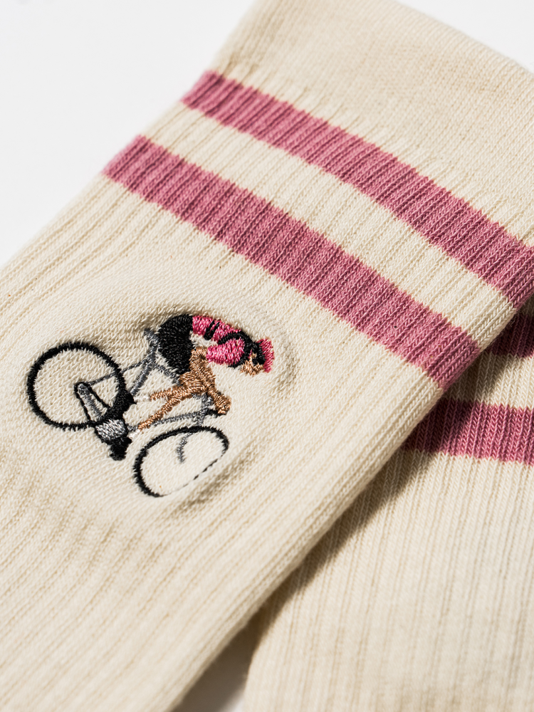 Le Patron Crew Cyclist Socks giro pink